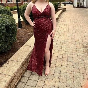 Burgundy Prom Dress